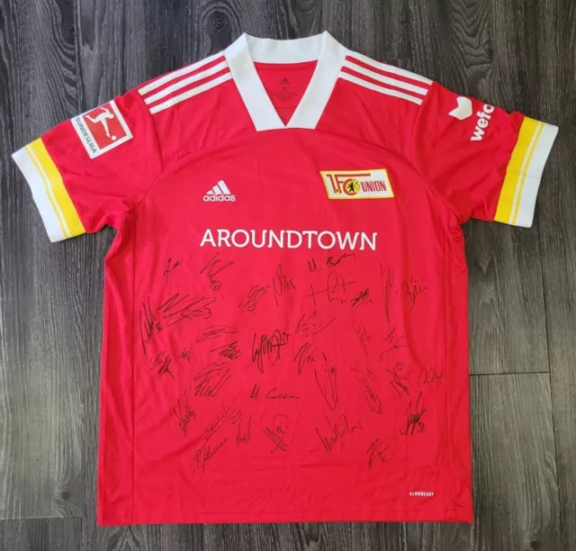 Union Berlin Trikot XL Max Kruse mit Autogrammen 100 Jahre Alte Försterei