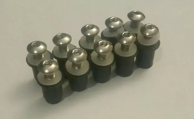 Motorbike Bike M5 Windscreen Screen Stainless Steel Bolt Dress Set