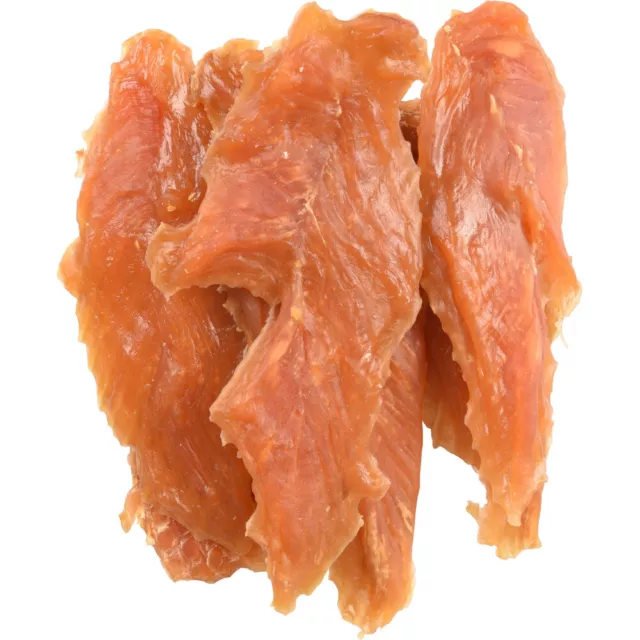 Friandise filet de poitrine de  poulet séché Hapki BBQ pour chien 170 g sans glu