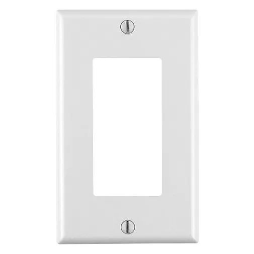 (5 pc) NEW Decorator 1-Gang Wall Plate Cover WHITE Decora Lexan Wallplates