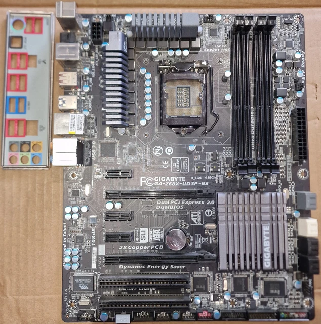 GIGABYTE GA-Z68X-UD3P-B3 LGA 1155 ATX Intel 4 x DDR3 motherboard & I/O ...