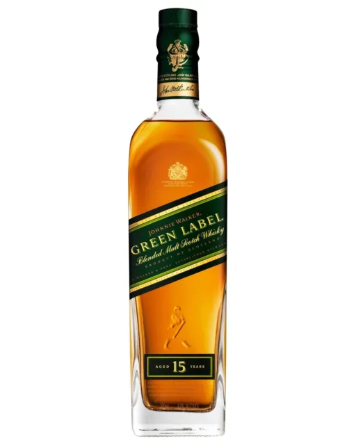 Johnnie Walker Green Label Blended Malt Scotch Whisky 700mL Bottle