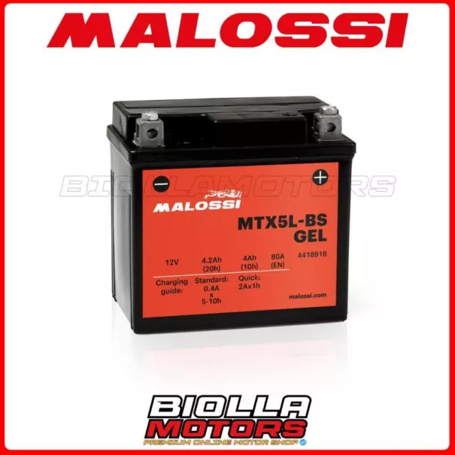 MTX5L-BS BATTERIA MALOSSI GEL SHERCO Enduro SEF 300 (4T) 300 2018 YTX5L-BS 44189