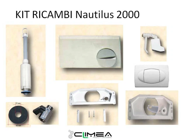 KIT RICAMBI CASSETTA WC Nautilus 2000 - KARIBA EUR 20,69 - PicClick IT