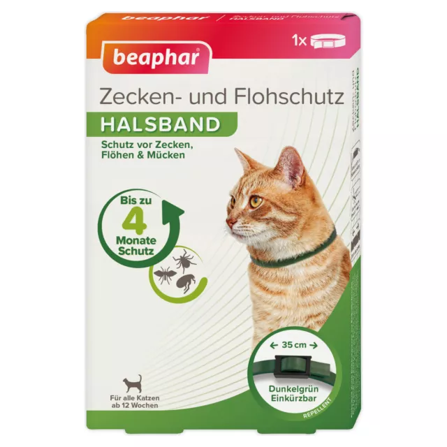 Beaphar Ixodes Et Protection Anti-puce Collier Chat 35 CM, Neuf