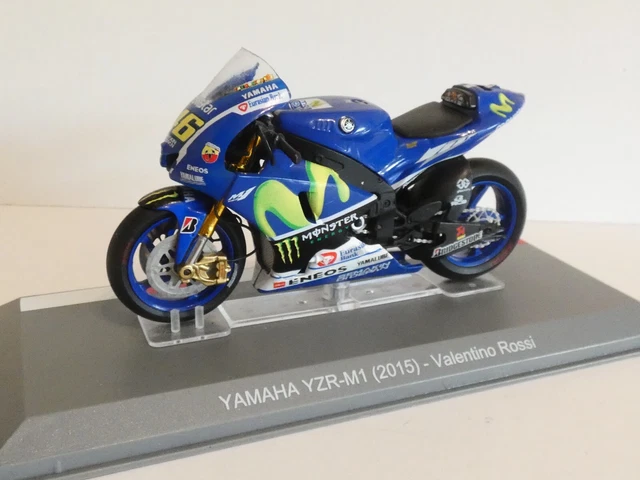 Miniature Moto Yamaha YZR-M1 2015 V. Rossi 1/18