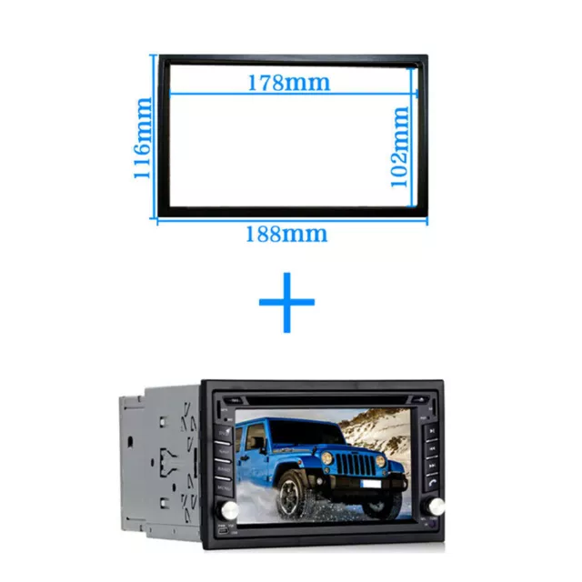 Universal Double DIN Frame/Trim/Surround Face Front Aperture Car Radio Frame 2
