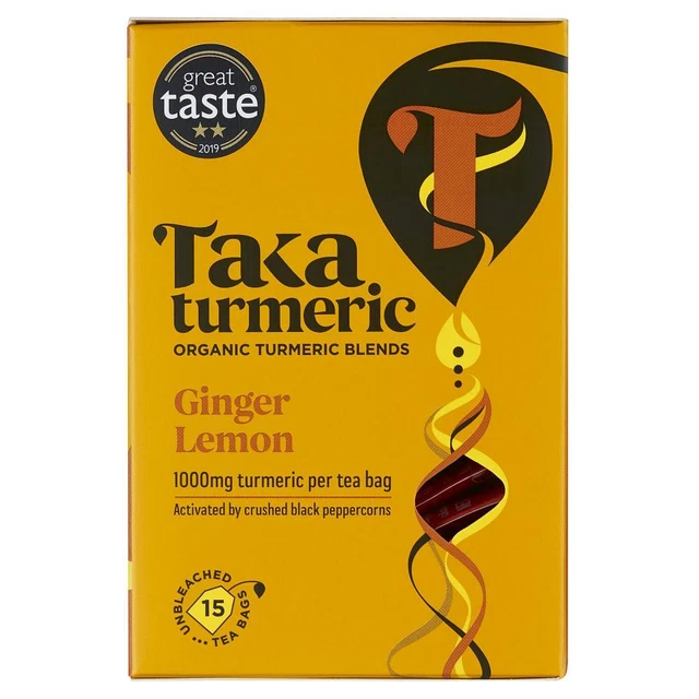 Taka Curcuma Zenzero Limone Bustine di Tè 15's
