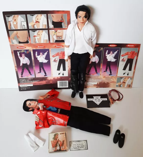 Rare Michael Jackson Doll Plays Black Or White + Beat It Outfit & Song