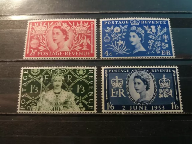 Great Britain Stamps 1953 The Crowning of Queen Elizabeth II.Complete Set. MNH