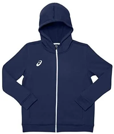ASICS unisex-child Youth French Terry Full Zip Hoodie Team Navy Size Small