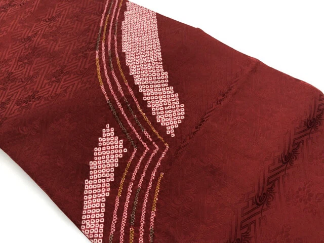 6187451: Japanese Kimono / Vintage Nagoya Obi / Shibori / Abstract Pattern