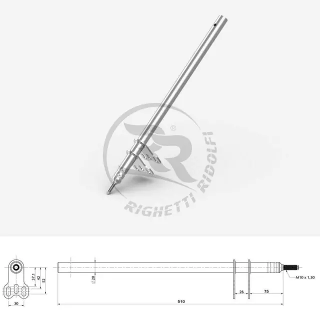 Go Kart Righetti Ridolfi Steering Column M10 x 510mm Go Kart Karting Race Racing