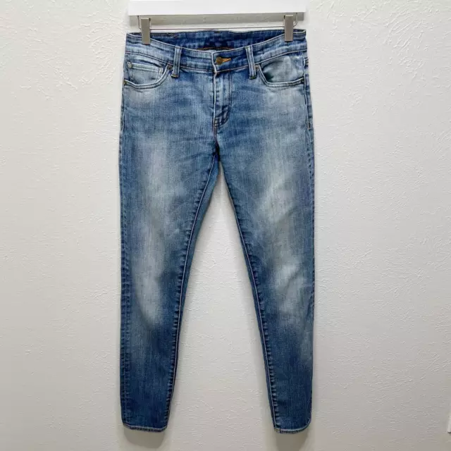 Ralph Lauren Denim & Supply Sz 28x32 Mid-Rise Skinny Stonewashed Jeans Stretch