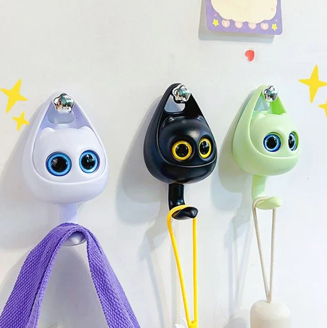 Creative Cat Hook Cute Seamless BedroomDoor Hangers Hooks Key Wall Decoration