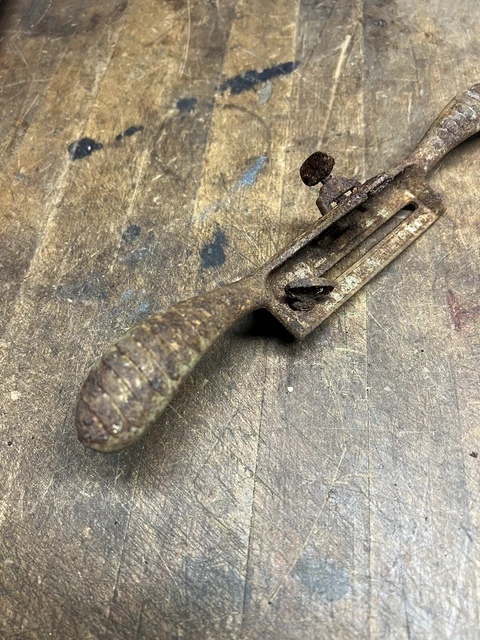 Vintage Rare Old Used Original Stanley No. 66 Hand Plane Spoke Shave Tool USA 2