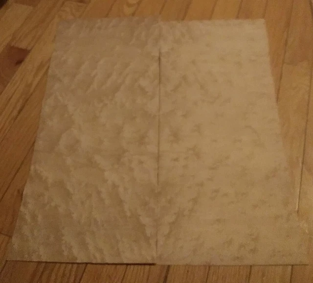2 pieces Birdseye maple veneer 19 7/8" x 8 1/2" each wood 1/42" guitar luthier