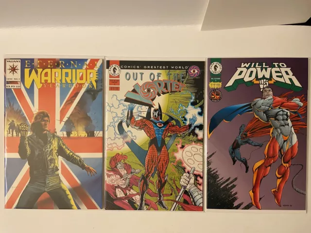 Eternal Warrior Out Of The Vortex & Will To Power Comic Lot Valiant Dark Horse