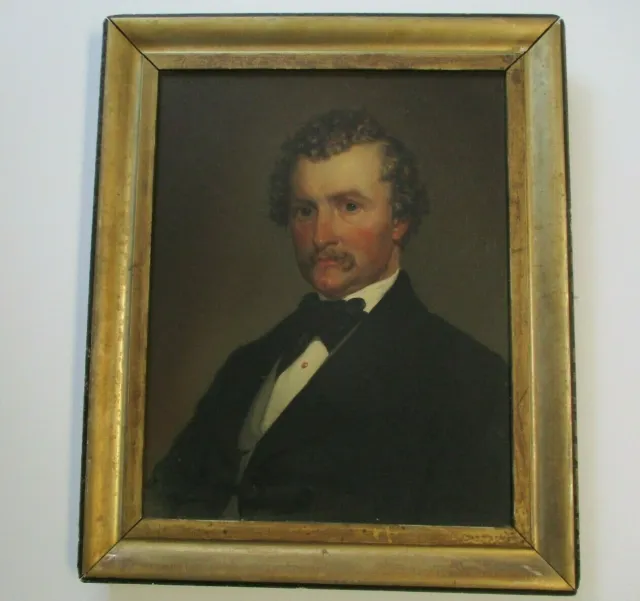 Antique 18Th To 19Th Century American Oil Painting Portrait Estate Heirloom Icon