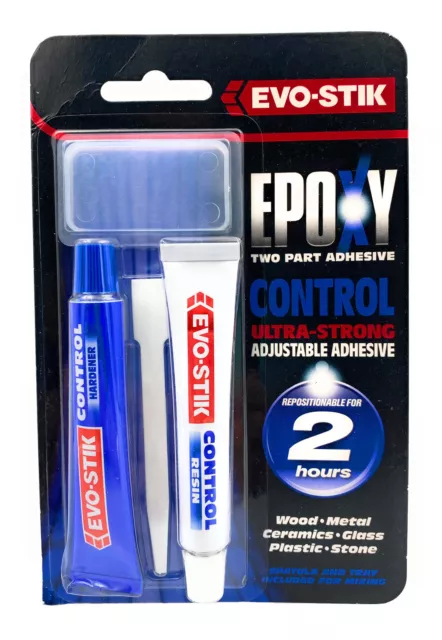Evo-Stik Epoxy Adhesive Control Tube 2x 15ml Ultra-Strong Solvent Free.