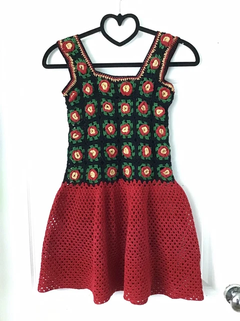Bellissimo abito vintage all'uncinetto... Bambini o bambole