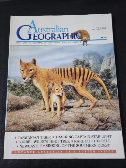 Australian Geographic - July - Sept 1986 Vol 1 No. 3 - Magazine