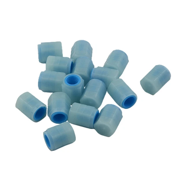Ensemble de couvercles de tige de vanne bleue lumineuse installation facile lueu