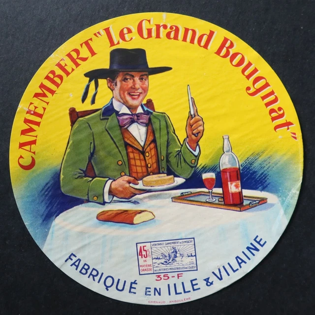 ETIQUETTE FROMAGE CAMEMBERT VAL DE LOIRE FRERE CLEMENT ANJOU cheese