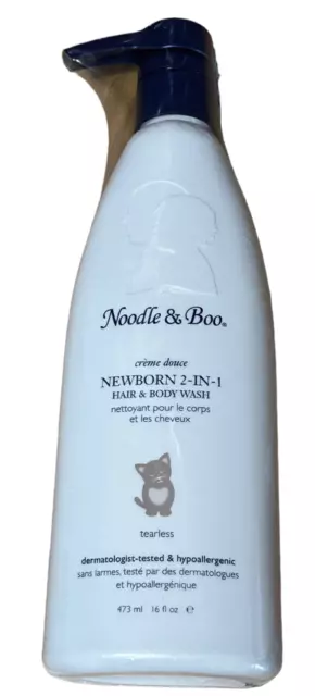 Noodle & Boo Newborn 2-in-1 Hair & Body Wash - 16 oz Tearless & Hypoallergenic