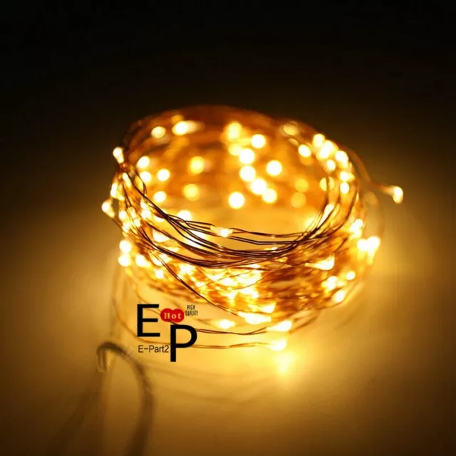LED String Fairy Lights Copper Wire Battery Powered Waterproof 20 / 50 / 100 LED