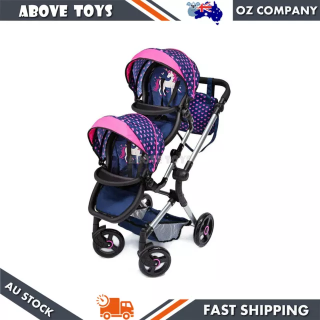 Bayer Twin Neo Height Adjustable Handle 68cm-80cm Pram Stroller 46cm Dolls Toy