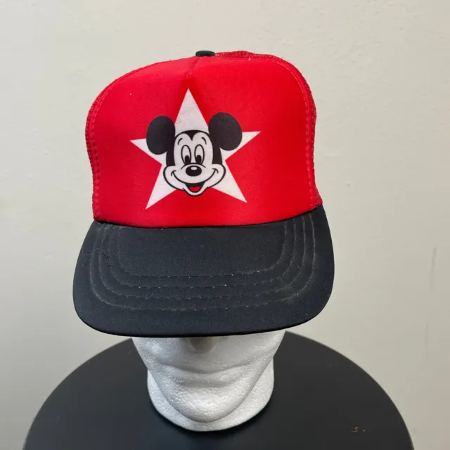 Vintage Mickey Mouse Disney Productions 80’s Snapback Trucker Hat Cap Child Size