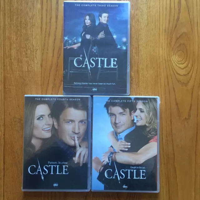 "Castle" *Still Sealed* Region 1 Dvd's (Usa/Canada Only)  Seasons 3, 4 And 5