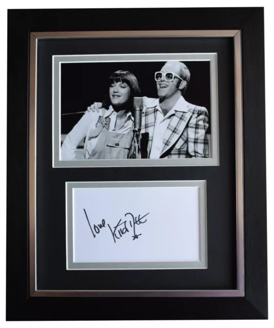 Kiki Dee Signed 10x8 Framed Autograph Photo Display Music Elton John AFTAL COA