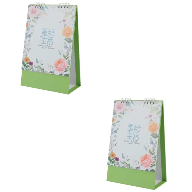 2 Pack Carta Calendario 2023 Anno Del Coniglio Ufficio Piccolo