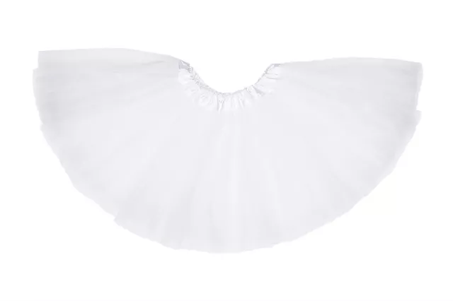 Ragazze Bianco da Donna Gonna Tutù Halloween Angel Natale Balletto Danza Costume