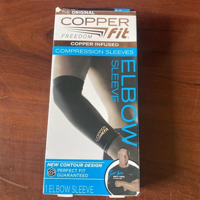 The Original Copper Fit Freedom Cobre Infundido para Manga de Codo de Compresión (M)