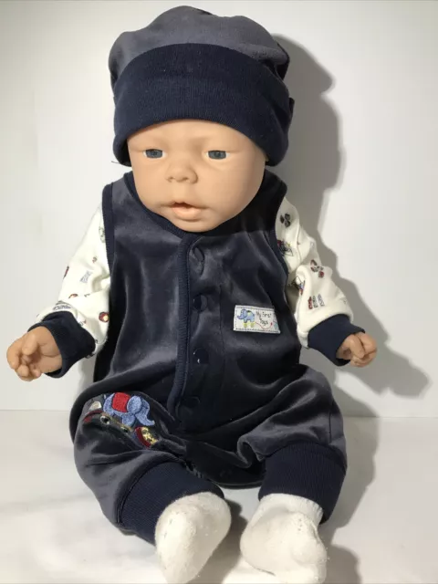 Realistic Newborn Baby Boy Doll Jasmar Made in Spain Anatomically Correct