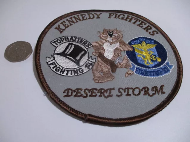 US Navy VF-14 Tophatters F-14 tomcat Kennedy Fighters Desert Storm patch