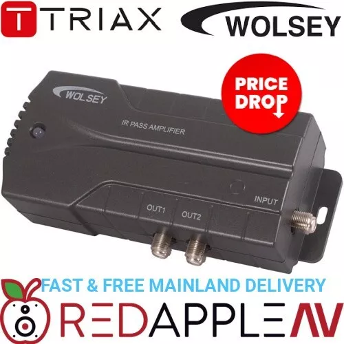 Triax Wolsey LTE800 4G 2 Way Sky IR Pass Indoor TV Freeview HD Digital Amplifier