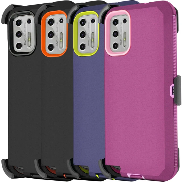 for Motorola Moto G Stylus 2021 Rugged Clip Defender Phone Case Screen Protector