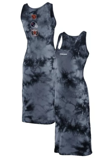 Women's Chicago Bears Summer Tie-Dye Tank Top Dress Size Medium