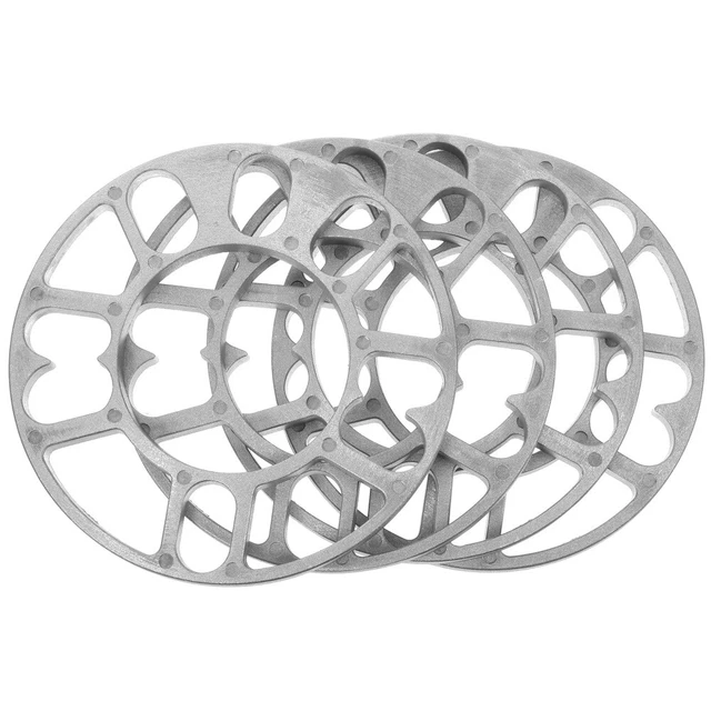 4 pz dischi distanziali adattatore 5 fori su 6 fori in metallo dischi ruota