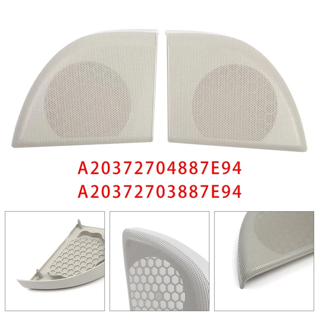 Grille Haut-Parleur Pilier A Gauche Gris ABS Pour Mercedes W203 Classe C Coupé / CLC – Remplacement Parfait