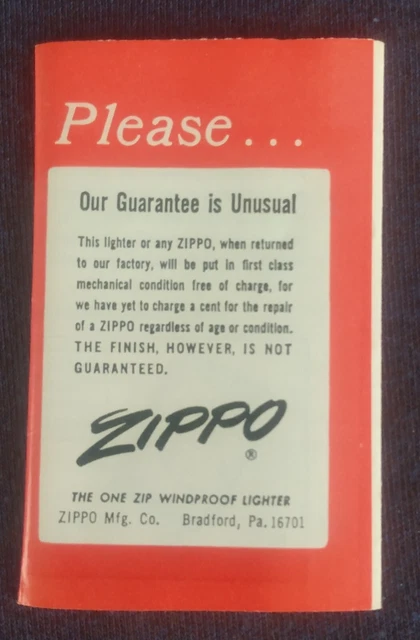 Vintage Empty Zippo Lighter Box No. 200 Brush Finish Box Only / Insert 3