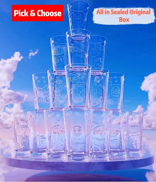 MCDONALD'S 2024 EXCLUSIVE Collector's Edition Glass SEALED 355ml Pick