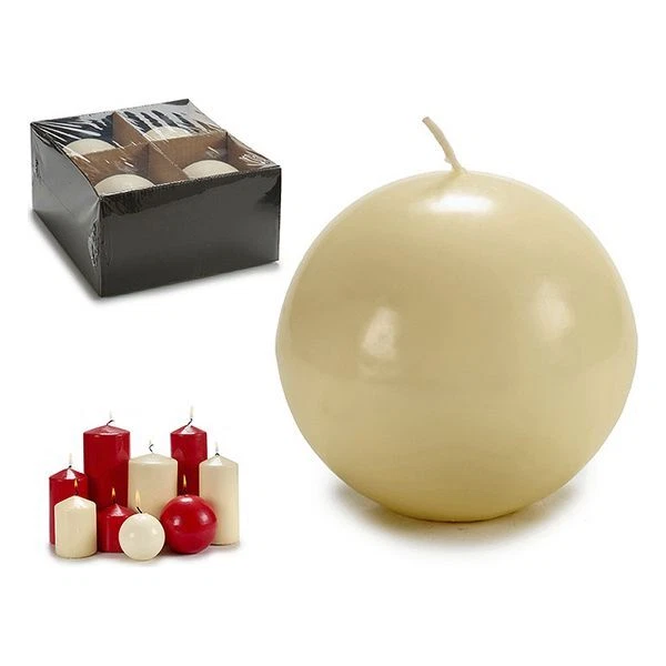 Candela 10 cm Cera Crema