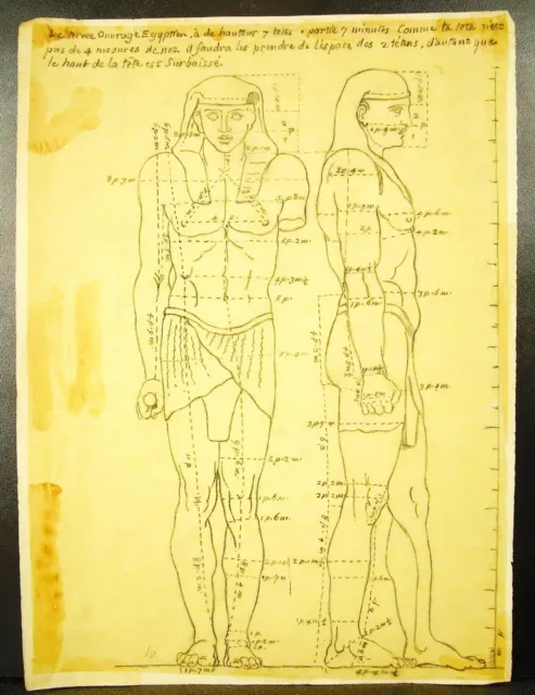 Dibujo a Lápiz Estudio Escultura Egipcia Egipto Egypt Study IN Lápiz C 1930