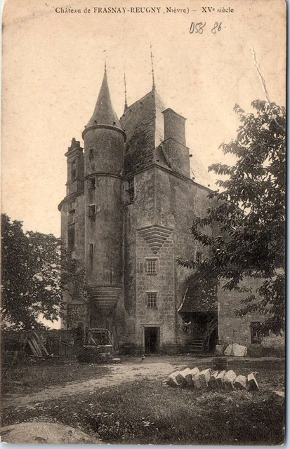 58 FRASNAY REUGNY - vue d'ensemble du CHATEAU -