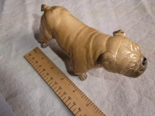 bulldog ornament charm of creamware